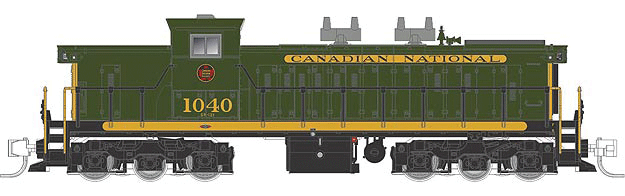 GMD-1 1000 Series 6-Axle Version w/LokSound & DCC -- Canadian National #1052 (green, yellow, black)