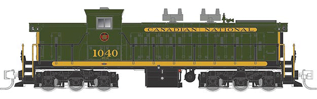 GMD-1 1000 Series 6-Axle Version w/LokSound & DCC -- Canadian National No Number (green, yellow, black)