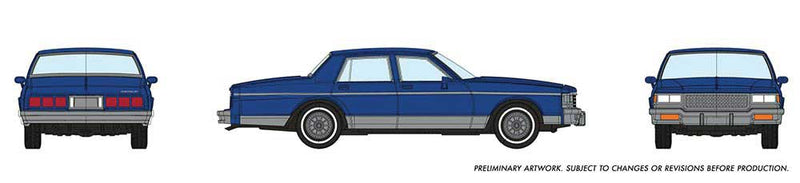 1980-1985 Chevrolet Caprice Sedan - Assembled -- Dark Blue