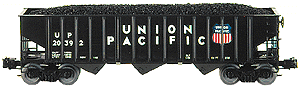 70 Ton 3-Bay Coal Car 3-Rail -- UP