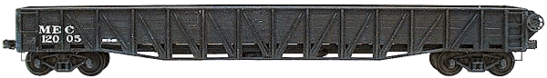 Wartime Gondola 3-Rail DC O-42 Curves -- Maine Central