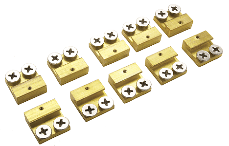 Brass Rail Clamp pkg(10)