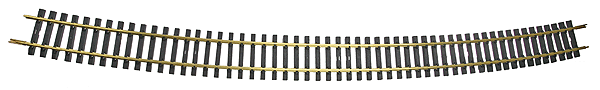 American Style Curved Track w/Solid Brass Rail -- 20' Diameter