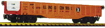 40' Drop End Gondola w/Scrap Load -- IC