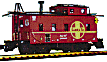 Long Steel Caboose -- Santa Fe
