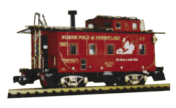 Long Steel Caboose -- Christmas