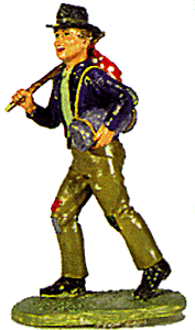 Hobo Standing w/Pole & Bag