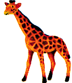 Flocked Animal -- Giraffe
