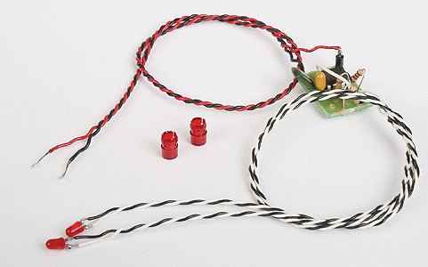 Crossing Light -- 2 Red 3mm LEDs