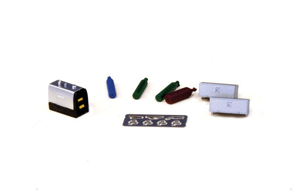Welding Detail Set -- Truck-Mount Arc Welder, Gas Cylinders, Etched-Metal Tank Details