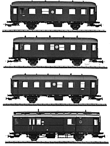 Standard Branch Line 4 car coach set