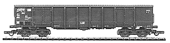 Open car DB w/gravel load