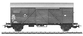 Closed Boxcar -- DB, Bremen Gmhs "War Design"