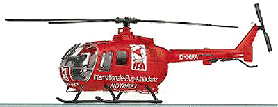 Helicopters -- Bo 105 IFA (red)