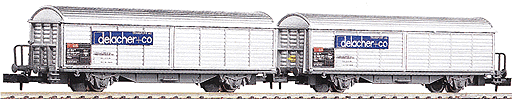 Dual Boxcar Unit Era V -- SBB "Delacher"