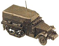Mini-Tanks Military US & Allies WWII -- M3 Half-Track Personnel Carrier w/Canvas Cover