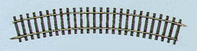 14" Radius Curved Track - 1/12 Circle -- 30 Degrees