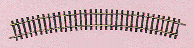 19" Radius Curved Track - 1/12 Circle -- 30 Degrees