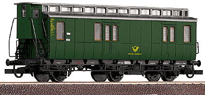 Post3 Postel Car Era III -- DB (green, silver roof)