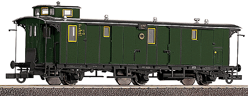 PW3i Baggage Car -- DRG (green)