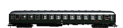 Dining Coach Era III -- DB (green, silver roof)