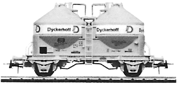 Pressurized Covered Hopper w/Tanks-"Dykerhoff"