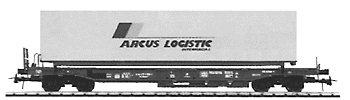 Container Flatcar w/40' Arcus Container