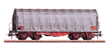 Slide Tarpaulin Car Era V -- SNCF S58 gray