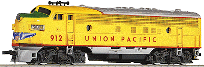 Diesel FP7 Powered -- UP 912 (yellow)