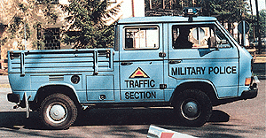 Mini-Tanks Military US/NATO Light Trucks -- Military Police Set w/Volkswagen Pickup, Van & Accident Investigation Van
