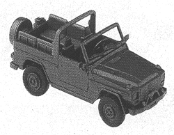 Mini-Tanks Military Modern French Army Light Trucks -- Peugeot P4 4x4 w/Top Down