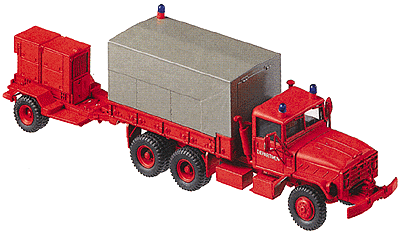 Minitank Military US Army -- M 925 5-Ton Shop Van Fire Department w/M200 A Generator