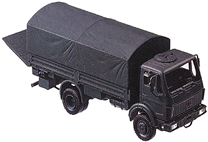 Mini-Tanks - Military - Federal German Border Guard (BGS) - Trucks -- Mercedes Benz 1017A Flatbed Truck w/Hydraulic Loading Platform