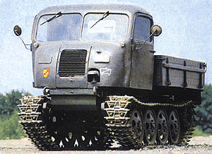 Mini-Tanks Military - Former German Army WWII - Artillery Tractor -- Raupenschlepper Ost ("Crawler Tractor East") w/Full Track (gray)