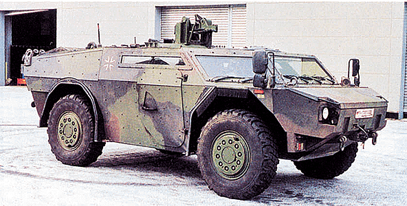 Minitanks - Military - German Federal Army (BW) - Armored Fighting Vehicles -- Fennek (Fennec) Wheeled Armored Reconnaissance Vehicle - Undecorated