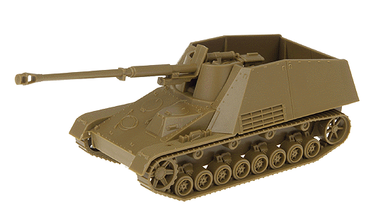 Mini-Tanks Military - Former German Army (WWII) - Armored Vehicles -- Nashorn (Rhino) SdKfz 164 Tank Destroyer w/88mm Cannon