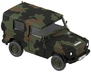 MiniTanks - Modern German Federal Army (BW) - Light Trucks -- Mercedes 250D - Military Police (Camouflage)