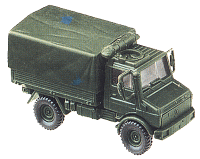 Minitanks - Military - German Federal Army (BW) - Trucks -- Unimog U1300 Flatbed Flatbed w/Canvas Hood