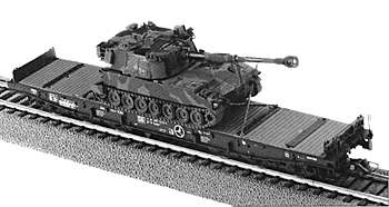 Flatcar w/tank M109A3G