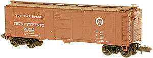 X-29 Boxcar 1924 Body w/Steel Plate Ends -- Pennsylvania Railroad "Buy War Bonds"