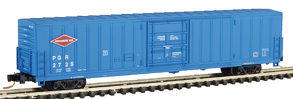PC&F 62' Insulated Beer Boxcar w/10' 6" Door - Ready to Run -- Progressive Rail (blue, red, white)