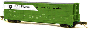 Thrall All-Door Boxcar - Assembled - Single Car -- US Plywood