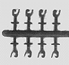 Couplers -- Medium Shank (Boxcar Red)