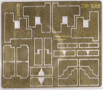 EMD GP38-2 & GP39-2 Platform Steps (Photo-Etched Metal Kit) -- Detroit, Toledo & Ironton, Long Island Railroad & Others
