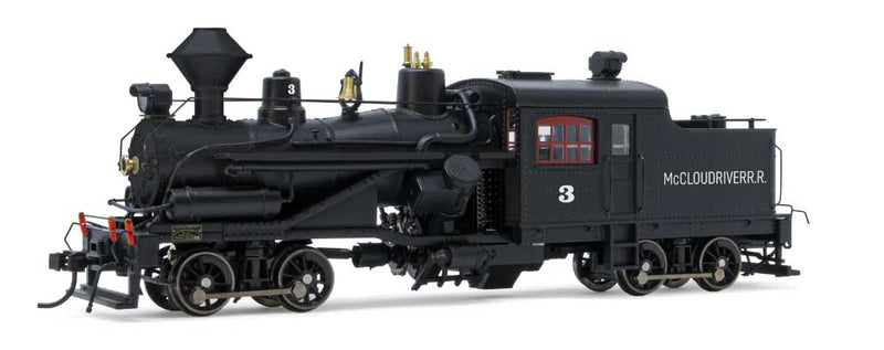 2-Truck Heisler - ESU LokSound 5 and DCC -- McCloud River Railroad #3 (black)