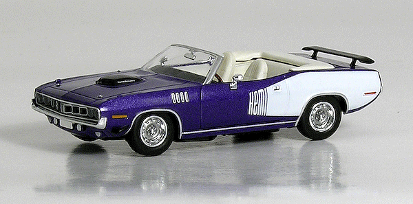 1971 Plymouth Hemi Cuda Convertible -- Top Down (violet)