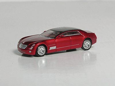 American Automobile - 2003 Cadillac Sixteen Concept Car -- Metallic Red