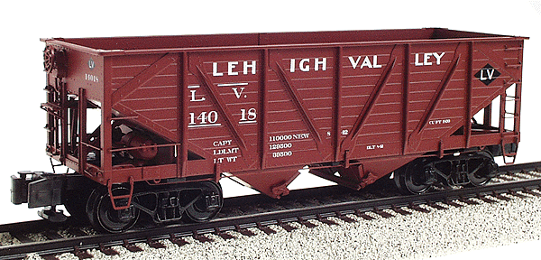 Two-Bay Composite Hopper - Single Car #8 -- Lehigh Valley