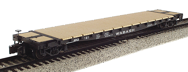 Standard Flatcar -- Wabash
