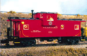 Extended Vision Caboose -- Seaboard #2 (red w/white lettering)